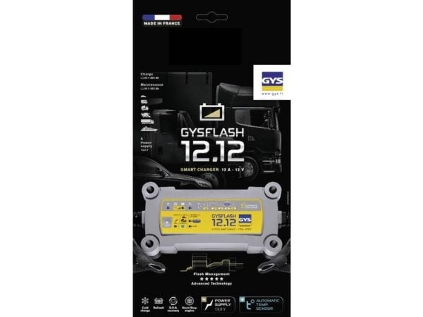 GYS FLASH 12.12 029392 automatisk lader 12 V 12 A (029392)