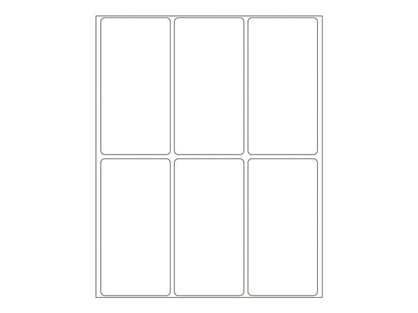 HERMA Movables - Selv-adhesiv - hvit - 34 x 67 mm 192 stk (32 ark x 6) merkelapper