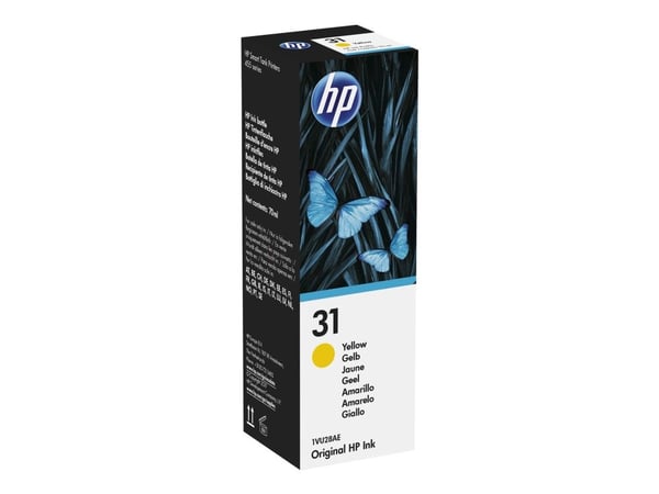 HP 31 - 70 ml - gul - original - blekkrefill - for Smart Tank 5105, 67X, 70XX, 73XX, 750, 76XX; Smart Tank Plus 55X, 570, 655