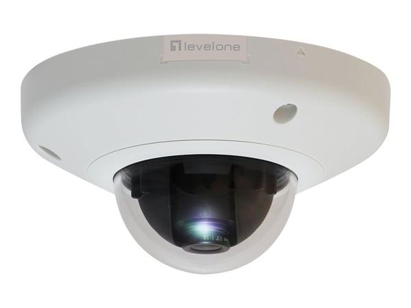 LevelOne FCS-3065 - Nettverksovervåkingskamera - kuppel - hærverkssikker - farge - 5 MP - 2592 x 1944 - fast irisblender - fastfokal - LAN 10/100 -...