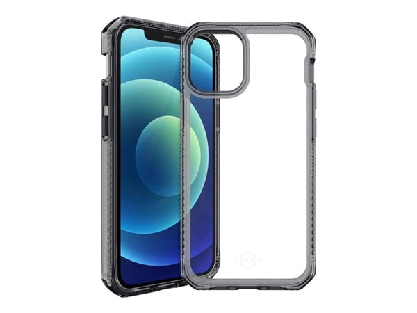 ITSKINS HYBRID CLEAR cover iPhone 12 mini. Black and Transparent