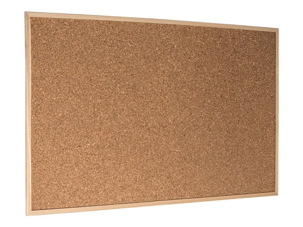 Esselte Korkkitaulu Economy puukehyksillä 40 x 60 cm, Puu, Puu, Korkki, Vaakasuuntaisesti, Standard, 395 mm