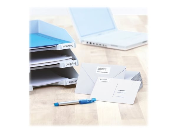 HERMA Premium - Papir - matt - permanent selv-adhesiv - hvit - 35.6 x 16.9 mm 2000 etikett(er) (25 ark x 80) laminerte etiketter