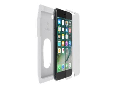 Belkin ScreenForce InvisiGlass Ultra - Skjermbeskyttelse for mobiltelefon - glass - for Apple iPhone 6, 6s, 7, 8, SE (2nd generation)