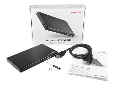AXAGON EE25-XA6 - Lagringspakke - 2,5" - SATA 6 Gb/s - USB 3.2 (Gen 1)