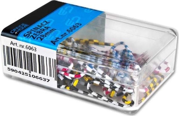 Zebra kontorsbinder 28 mm 30 stk 6063 - 6063