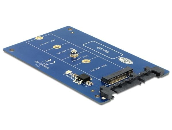 Delock Converter SATA 22 pins > M.2 NGFF - Lagringskontroll - SATA 6Gb/s - SATA 6Gb/s