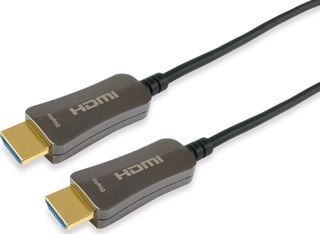Equip Life - Høyhastighet - HDMI-kabel med Ethernet - HDMI hann til HDMI hann - 70 m - 4K-støtte, Active Optical Cable (AOC)