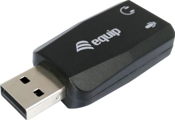Equip 245320, USB A-tyyppi, 3,5 mm, Musta, 22 mm, 51 mm, 12 mm