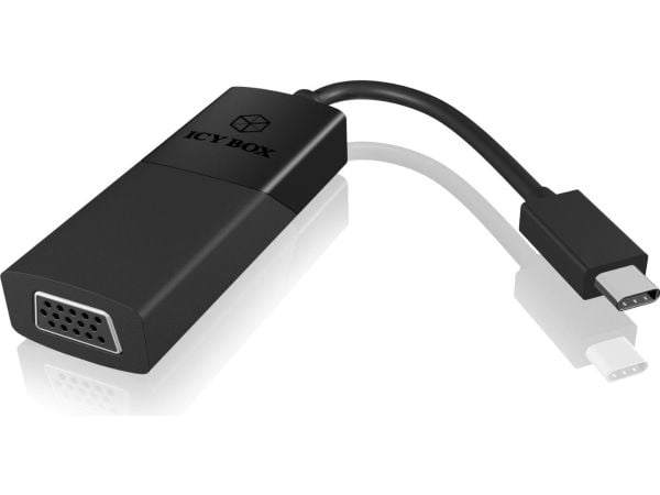 ICY BOX 60021 USB-grafikadapter 2048 x 1152 pixlar svart