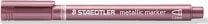 STAEDTLER 8323 - Markør - ikke-permanent - metallrød - 1-2 mm
