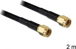 Delock antennekabel RP-SMA plugg > RP-SMA plugg LMR/RF195 2 m