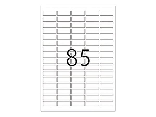 HERMA 8337, Valkoinen, Itse kiinnittyvä tulostintarra, A4, Laser, Kiinteä, Matta