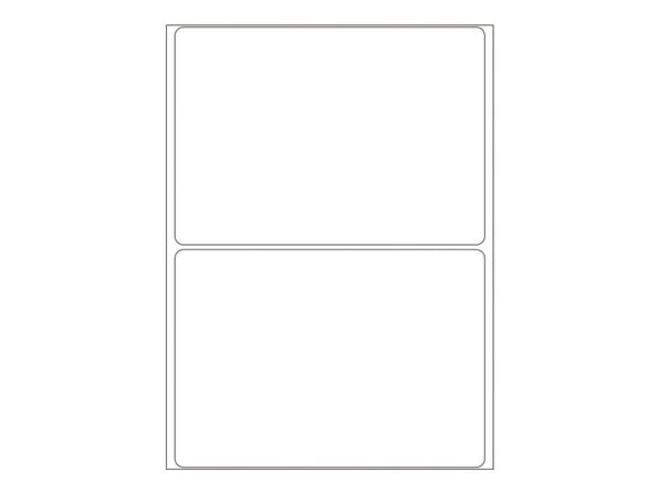 HERMA - Papir - matte - permanent klæbemiddel - hvit - A7 (74 x 105 mm) 64 etikett(r) (32 ark x 2) etikett