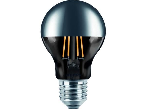Philips Deco - LED-filamentlyspære - form: A60 - E27 - 7.2 W (ekvivalent 50 W) - klasse A+ - varmt hvitt lys - 2700 K - kronespeil