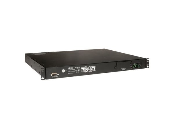 Tripp Lite PDUMH20HVAT, Målte, 1U, Horisontal, Metall, Sort, 10 AC-utganger