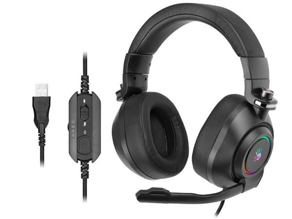 Hovedtelefoner A4Tech BLOODY G580 7.1 USB sort A4TSLU46786