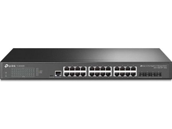 TP-Link JetStream TL-SG3428X administrert switch 24-port Gigabit 4x 10G SFP+