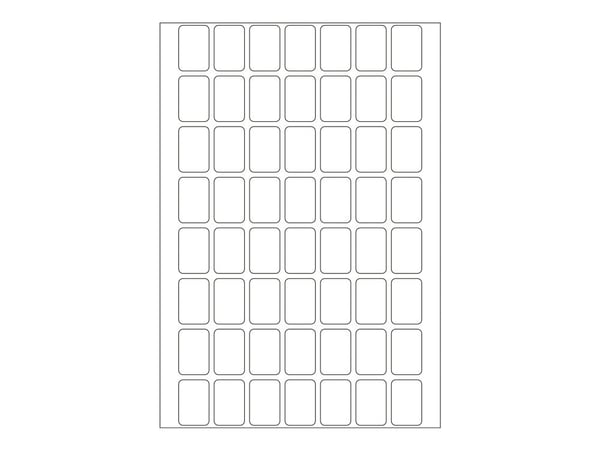 HERMA - Permanet adhesiv - hvit - 12 x 18 mm 1792 etikett(er) (32 ark x 56) merkelapper