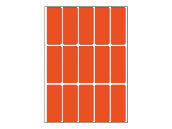 HERMA - Permanet adhesiv - rød - 20 x 50 mm 480 etikett(er) (32 ark x 15) merkelapper