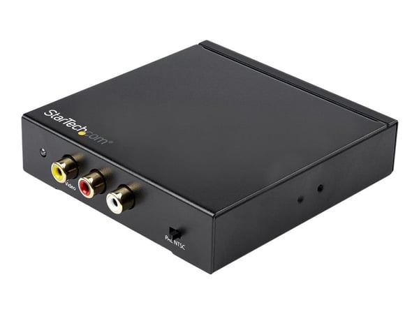 StarTech HDMI to RCA Converter Box with Audio - Composite Video Adapter - NTSC/PAL - 1080p (HD2VID2) - Videokonverter - HDMI - sammensatt video - s...