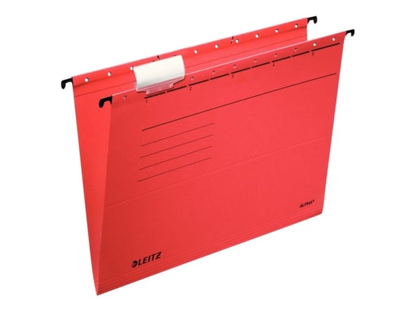 Leitz ALPHA - Hængende fil - for A4 - rød - rød Leitz ALPHA - Hængende fil - for A4 - rød - rød