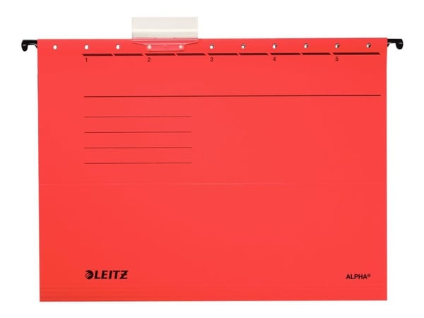 Leitz ALPHA - Hengefil - for A4 (210 x 297 mm) - rød