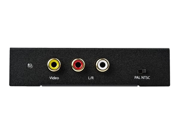 StarTech HDMI to RCA Converter Box with Audio - Composite Video Adapter - NTSC/PAL - 1080p (HD2VID2) - Videokonverter - HDMI - sammensatt video - s...