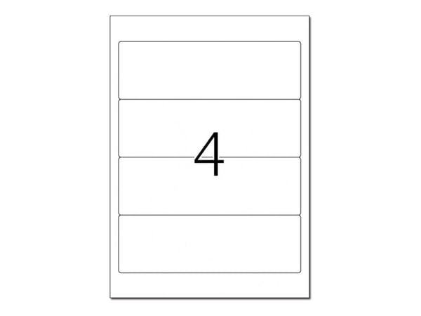 HERMA Special - Papir - matt - permanent selv-adhesiv - blå - 192 x 61 mm 80 etikett(er) (20 ark x 4) opake arkivmappeetiketter