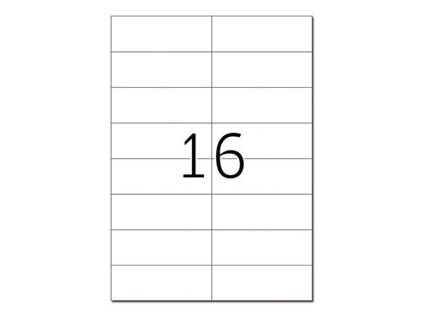 HERMA Special - Papper - matt - permanent självhäftande - gul - 105 x 37 mm 1600 etikett (er) (100 ark x 16) etiketter