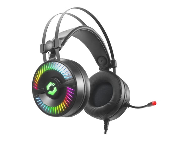 SPEEDLINK QUYRE - Gaming - hodesett - 7,1-kanals - full størrelse - kablet - USB - svart