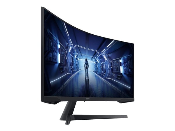 Samsung Odyssey G5 C34G55TWWR - G55T Series - LED-skærm - kurvet - 34" - 3440 x 1440 Ultra WQHD @ 165 Hz - VA - 250 cd/m² - 2500:1 - HDR10 - 1 ms -...