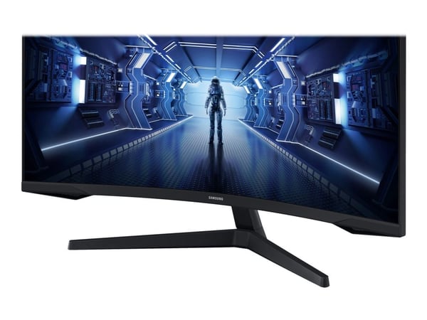 Samsung Odyssey G5 C34G55TWWR - G55T Series - LED-skærm - kurvet - 34" - 3440 x 1440 Ultra WQHD @ 165 Hz - VA - 250 cd/m² - 2500:1 - HDR10 - 1 ms -...