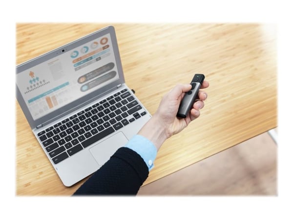 Trust Kazun Aluminium Wireless Presenter - Presentationsfjärrkontroll - 4 knappar - RF