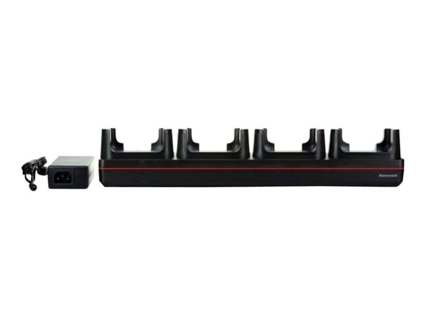 Honeywell - Ladestativ + AC-strømadapter - 4 utgangskontakter - Europa - for Honeywell CT40 XP, CT45, CT45 XP; Dolphin CT40