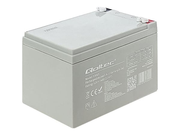 Qoltec - UPS-batteri - 1 x batteri - blysyre - 14 Ah