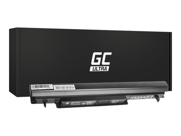 Green Cell ULTRA - Batteri til bærbar PC (tilsvarer: ASUS A32-K56, ASUS A41-K56, ASUS A42-K56) - litiumion - 4-cellers - 3400 mAh - svart - for ASU...