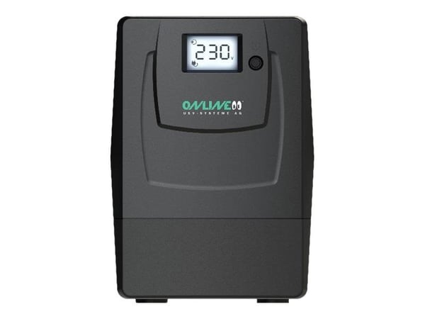 ONLINE USV YUNTO Smile 600 - UPS - AC 220/230 V - 360 watt - 600 VA - 7 Ah - utgangskontakter: 2