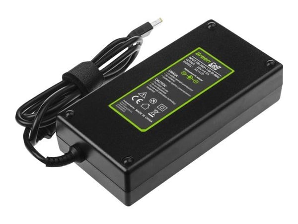 Green Cell PRO - Strømadapter - AC 100-240 V - 170 watt - svart - for Lenovo Legion Y530-15ICH 81FV, 81GT, 81LB; Y720-15IKB 80VR, 81CQ; ThinkPad P5...