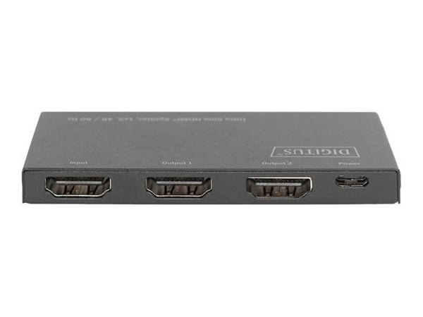 DIGITUS Ultra Slim HDMI Splitter DS-45322 - Video/lyd-splitter - 2 x HDMI - stasjonær