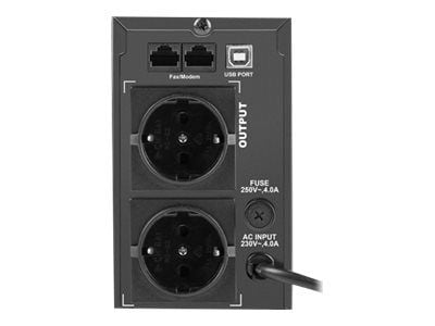 Armac Office O/650F/LCD - UPS - AC 230 V - 390 watt - 650 VA - 7 Ah - 7 Ah - USB - utgangskontakter: 2