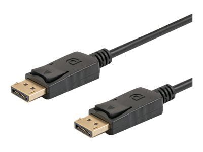 SAVIO CL-136 - DisplayPort-kabel - DisplayPort (hann) til DisplayPort (hann) - DisplayPort 1.2 - 2 m - 4K-støtte - svart