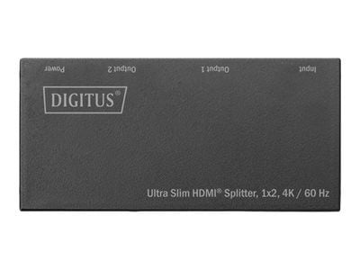 DIGITUS Ultra Slim HDMI Splitter DS-45322 - Video/lyd-splitter - 2 x HDMI - stasjonær