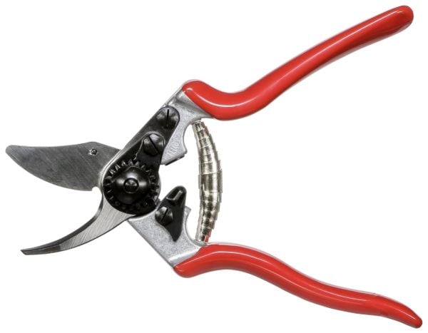 Felco 6, Forbigang, Aluminium, Rød, Stål, Rustfritt stål, 195 mm