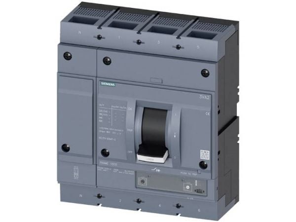 Siemens 3VA2563-7HK42-0AA0 Strömbrytare 1 st Inställningsområde (ström): 250 - 630 A Kopplingsspänning (max.): 690 V/AC (B x H x D) 280 x 320 x 120 mm