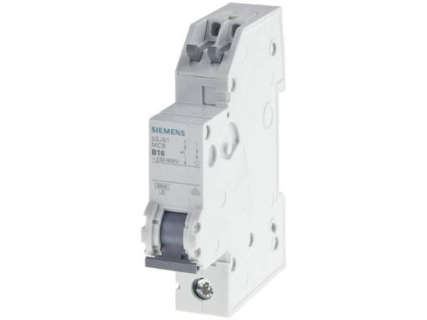 Siemensin johdonsuojakatkaisija B10 A pistotulppaliitin (5SJ61106KS)