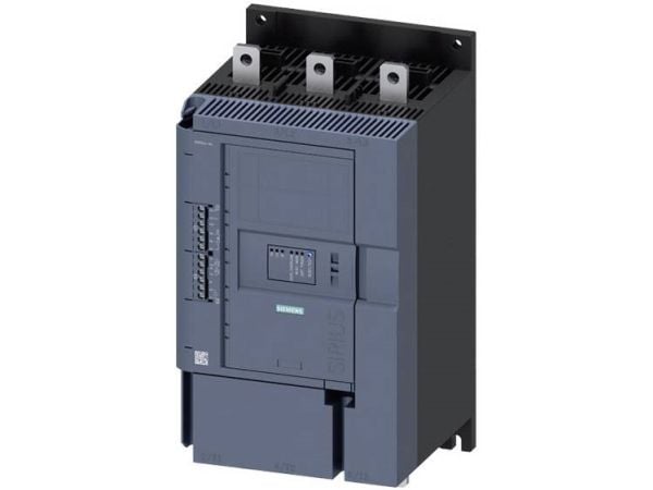 Siemens 3RW5243-6AC15 3RW52436AC15 Pehmokäynnistysyksikkö Moottorin teho 400 V:lla 110 kW Moottorin teho 230 V:lla 55 kW 200 V, 600 V Nimellisvirta...