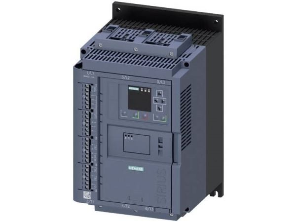 Siemens 3RW5524-1HA16 3RW55241HA16 Pehmokäynnistysyksikkö Moottorin teho 400 V:n jännitteellä 22 kW Moottorin teho 230 V:n jännitteellä 11 kW 200 V...