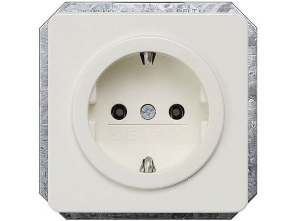Siemens 5UB1403, Tyyppi F, CEE 7/4, Valkoinen, Muovi, IP20, 250 V