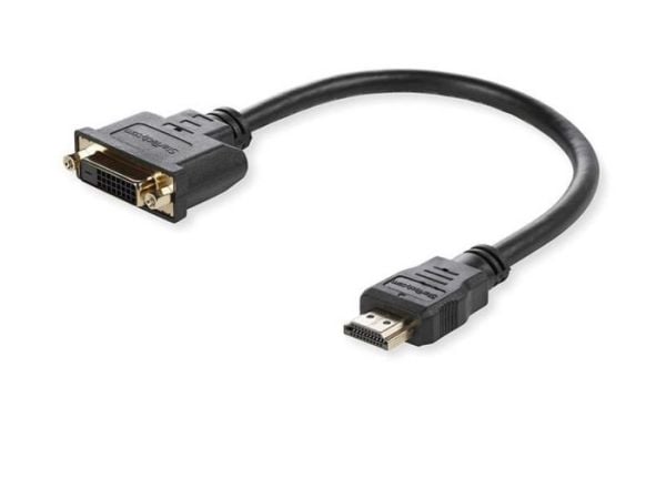 MicroConnect - Videosovitin - dual link - DVI-D naaras - HDMI uros - 15 cm - musta - passiivinen, 1080p tuki 60 Hz:n taajuudella